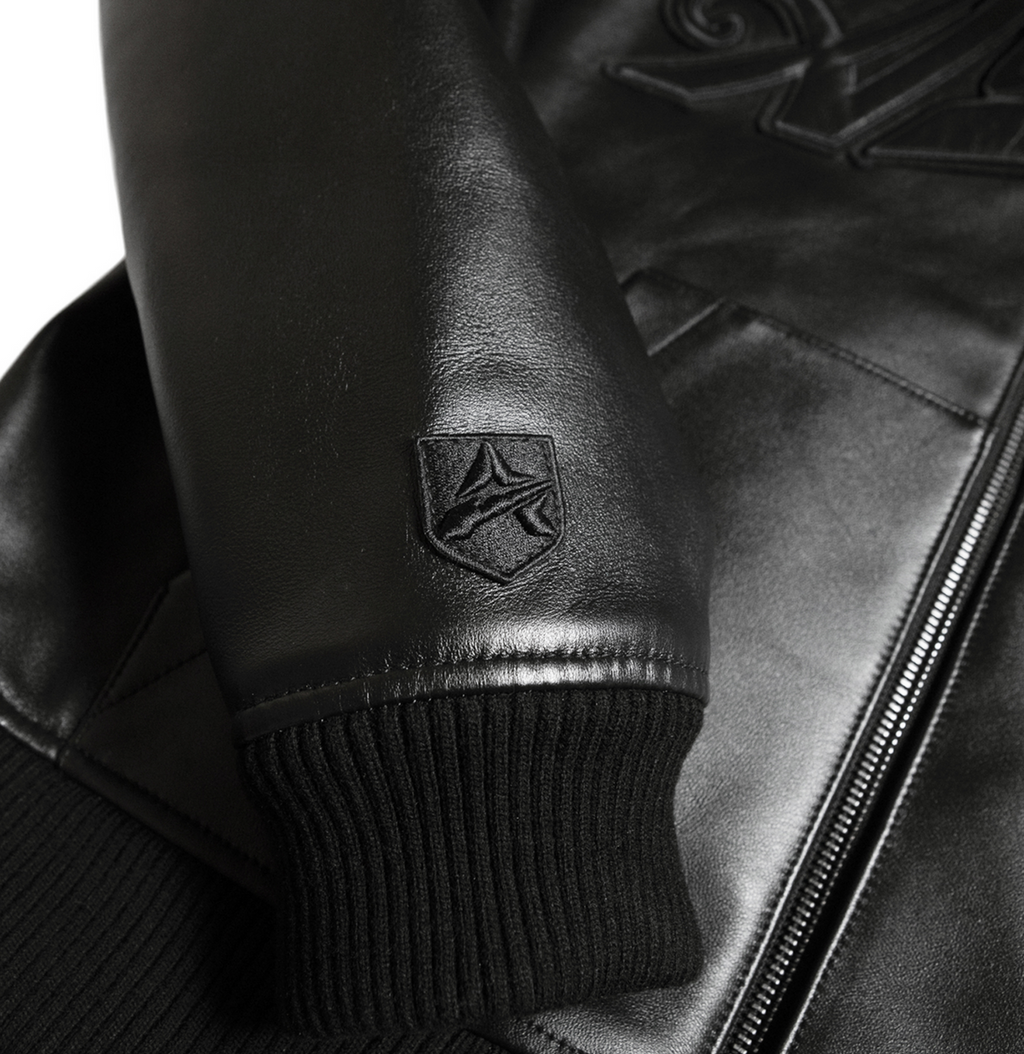 Avirex Script Leather Hoodie