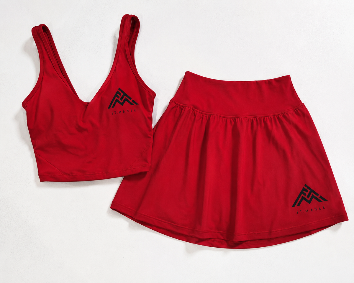 LADIES ACTIVE SKORT SET